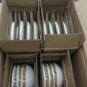 AmorArc Ceramic Dinnerware Sets,Handmade Reactive Glaze Stoneware Plates and Bowls Sets,Highly Scratch Resistant | Dishwasher & Microwave Safe Dishes Set,Service for 8 (24pc)