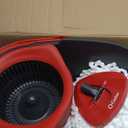 O-Cedar EasyWring Microfiber Spin Mop & Bucket Floor Cleaning System + 2 Extra Refills, Red/Gray