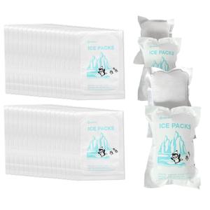 Shipping Ice Packs Reusable Small Dry Ice Pack Sheets 48 Packs, Ice Pack for Shipping Frozen Food Keep Food Fresh Beverage Cold, Frozen Gel Ice Packs for Coolers 3.5 oz Capacity, 4.7" x 3.3" (100g 48 Pcs)