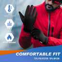 Sukeen Winter Warm Gloves Men Women, Touchscreen Anti-Slip Winter Gloves for Men Cycling Running Hiking Driving Biking (Medium, Black)