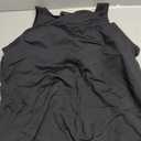 Tankini Swimsuits with Shorts - Two Piece Tummy Control Bathing Suits High Neck Swimwear with Two Side Pockets (Black, XL)