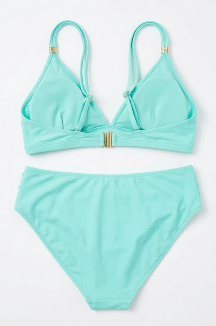 Aqua Eve Women's Bikini Set, Aqua Blue(XXL)