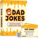VIWIS 40 Scratch-Off Dad Jokes - Funny Gifts for dad, Men - Dad Birthday Gifts from Daughter, Son, Gag Gifts Funny Adult - White Elephant Gifts, Stocking Stuffers for Men