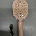 Wet Hair Brush Brushing Vibration Massager | with Red Light Electric Air Cushion Curly Hair Brush for Women Girls Home Spa Cleaning Grooming Styling Detangling Add Shine
