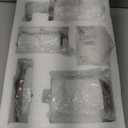 Bathroom Accessories Set 5 Pieces Toothbrush Holder Soap Dispenser Ceramic Bathroom Accessory Set Contain Cotton Swab Jar Toothbrush Cup Soap Dish Tumbler