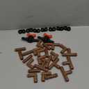 34 Pieces Drip Irrigation Fitting Kit 1/2 Inch Tubing Set, 2 Switch, 8 Tee, 8 Coupling, 8 Elbow and 8 End Cap Plastic Plug, Drip Irrigation Barbed Connector for Compatible Drip or Sprinkler System
