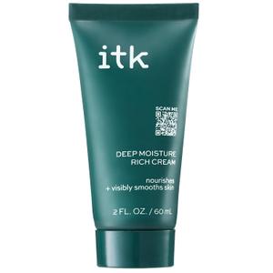 ITK Skincare Deep Moisture Anti Aging Face Cream With Hyaluronic Acid + Ceramides + Shea Butter For Nourishing Rich Hydration - Reduce Fine Lines + Wrinkles - Moisturize + Smooth Dry Skin