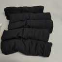 INNERSY Women's High Waisted Underwear Cotton Panties Regular & Plus Size 5-Pack (Black, XXL)