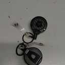 MNGARISTA Upgraded Heavy Duty Retractable Keychain with Belt Clip, 10 OZ Retraction, 31.5" Stainless Steel Cord Key Chain, 3K Carbon Fiber ID Badge Reel Holder with Badge Strap and Key Ring, 2 Pack