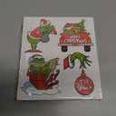 Griinch Ornaments for Christmas Tree Wood, Double-Sided Printing 24 Pcs Christmas Tree Decorations Hanging Ornaments for Tree Home Indoor Outdoor Decorations