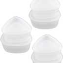 Hemoton Sushi Mold Set Triangle Rice Ball Molds Onigiri Moulds Sushi Maker Kitchen Tool for Home and Restaurant 2.95X2.95X1.77In 6Pcs