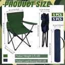 Huwena 10 Pack Folding Camping Chairs with Cup Holder and Carry Bags, Portable Outdoor Lawn Chairs Bulk for Picnic Party Backyard Events Beach Outdoor Activities, 19.7 x 19.7 x 31.5 inches