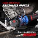 Cordless Angle Grinder 4-1/2 inch, Compatible with Makita 18V Battery, Power Electric Angle Grinder Tool with Handle, Brushless Motor for Cutting, Grinding, PolishingNo Battery