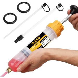 ELEAD 200CC Siphon Pump, Oil Extractor Pump, Oil Pump, Transfer Pump, Fluid Extractor, Fluid Syringe Extractor, Car Vacuum Fuel Transfer, Siphon Pump for Gasoline Hand Cleaner for auto Mechanics