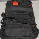 Lusso Gear Backseat Car Organizer- Kick Mat Protects Against Kids Feet - 12 Large Storage Pockets - iPad,Tablet, Water Bottle Holder- Durable, Heavy Duty Road Trip Essential (Black)