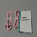 iPhone 16 USB C Cable Fast Charging [2 Pack, 6FT], USB A to USB C Charger Cord, Upgraded Extra Durable Braided USBC Cable Compatible with iPhone 17 16 15 Pro Max, LG and More-Pink