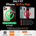 for iPhone 16 Pro Max Case Wallet with RFID Blocking 2-Zipper Pockets & 8-Credit Card Holder Slots & Wrist Strap | Vintage Soft PU Leather Magnetic Snap Flip Protective Phone Cover, Black