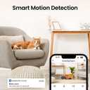 Cinnado Security Camera Indoor-2K 360 WiFi Cameras for Home SecurityPet/Dog/Baby Camera with Phone app, 2-Way Audio, Night Vision, 24/7 SD Card Storage, Works with Alexa & Google Home (2.4Ghz)-D1