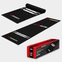 RED DRAGON Dart Mat with Oche Line - Heavy-Duty Non-Slip Rubber for Accurate Throwing Distance & Floor Protection, 3m (9.8 ft) x 60cm (24 in), Tournament Measurements, Checkout Card Included