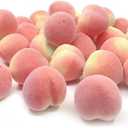 Mini Artificial Peach Fake Peach Fruit Small Simulation Lifelike for Home Cabinet Table Party Decoration Photography Prop, 20 Pcs