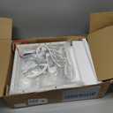 NightStand Bedside Charging Table Bedroom - Night Stand with Charger Station, White Modern Bed Side End Table with Open Shelf & 2 Fabric Drawers, USB-C Port & AC Outlets for Dorm, Living Room