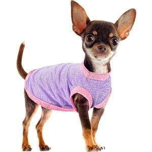 Paiaite Chic Ion Polyester Dog Vest: Adorable Fashion Dog Apparel for Small, Medium, and Large Breeds, Moisture-Wicking, Soft, Anti-Static, Durable, and Easy-to-Clean Design Dog Shirt Purple XXL (XX-Large)