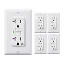 DEWENWILS 5 Pack 20 Amp GFCI Outlet, Self-Test GFI Receptacles with LED Indicator, Tamper Resistant & Weather Resistant, Wallplate and Screws Included, UL Listed, White