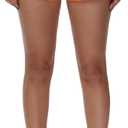 MCEDAR Women's Running Shorts Low Waisted 2.5"Lightweight Active Workout Quick Dry Gym Athletic Sports Shorts Zip Pocket (Bright Orange) S