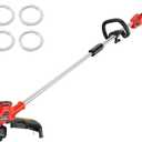 HEINPRO Cordless Weed Wacker Compatible with Milwaukee M18 Battery, 16" Brushless Weed Eater, Grass Trimmer for Lawn Care, Bump Feed, String Trimmer W/ 4 Bulk Trimmer Line Coils(Tool Only)