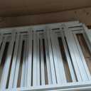 Twin Size Floor Bed Frame, Metal Montessori Platform Bed with Safety Guardrails Fence 774121 Easy Assembly for Bedroom Playroom (White)