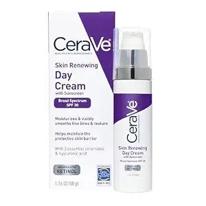 CeraVe Day Cream, Anti-Aging Retinol Face Moisturizer with SPF 30, 1.76oz
Skin Care, Anti Aging Face Cream with SPF 30 and Hyaluronic Acid Hydrates & Uses Encapsulated Retinol To Smooth Skin Texture