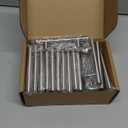 Estmoon 30 Pack Brushed Nickel Cabinet Handles 3 Inch Hole Center Drawer Pulls Stainless Steel Cabinet Pulls Silver Kitchen Handles Cabinet Hardware for Drawers, Cupboards - 5" Length, 3" Hole Center