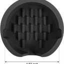 Sponge Holder Silicone for Kitchen Sink Caddy Compatible with Scrub Daddy Holder Quick Drying Kitchen Accessories for Dish Brush Dish Wand Scrub Mommy (Black, 2PCS)