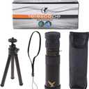 300x40 Monocular Binoculars Weak Night for Vision with Smartphone Holder Metal Monocular Monocular with Monocular 4k 10-300x 40mm