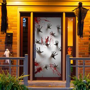 JOYIN Halloween Haunted House Decoration Window Door Cover Zombie Hands Indoor Outdoor 72" x 30" Party Supplies Favors for Garage Wall