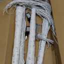 2 Pack 5FT 200LED Christmas Lighted Birch Tree, Timer Function Prelit Artificial Tree Lamp Plug in with Warm White Lights, 2 Modes Twinkling Twig Trees for Indoor Outdoor Party Christmas Decorations
 Warm White 