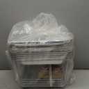 Alpha Living 6 Pack - Disposable Chafing Dish Buffet Set, Half Size Pans, Welded Body Food Warmers for Parties, Fuel Cans Complete Set, Warming Trays (Complete Kit (with Racks))