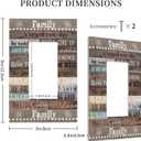 3 x 1 Gang Single GFCI/Decorator Rocker Outlet Light Switch Wall Plate Cover Rustic Vintage Country Family Home Inspirational Quotes Rule Cabin Barn Wood Decorative One Device Electrical Faceplate Dimmer