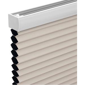 Changshade Cordless Cellular Shades, Blackout Honeycomb Shades for Windows, Pull Down Pleated Blinds, Easy to Install for Indoor Windows and French Doors,20" W x 48" H, Beige