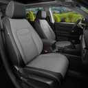 Custom Seat Covers for Honda CRV Faux Leather 2023-2026 Black Grey | custom fit, waterproof, stain/scratch resistant, airbag compatible, easy-to-clean, easy install, durable, 5 seats