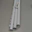 White Tension Curtain Rod for Windows 28 to 48 inch, Adjustable Expandable Pressure Spring Curtain Rod No Drilling, 7/8" Curtain Rod for Bedroom Doorway Closet Door