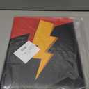 9 Pocket Waterproof Trading Card Binder, Trading Album Display Holder, Expandable, 720 Double Sided Pocket Album, Compatible with Yugioh, MTG and Other TCG Cards (Red Black Lightning)