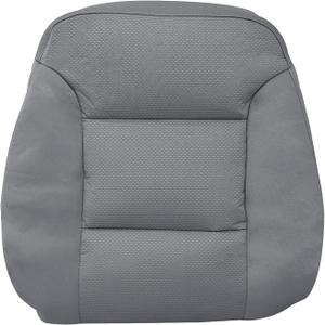 Driver Top Lean Back Cloth Seat Cover Fits for Chevy Silverado 1500 2014-2018, Silverado 2500 2500HD 3500 3500HD 2015-2019 Dark Ash Gray (Also for Passenger Side)