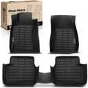 YHTAUTO Automotive Floor Mats for Subaru Forester 2009-2013 | TPE All Weather Car Mats, Anti-Slip & Custom Fit Floor Liners | Interior Accessories, Front & 2nd Row, Black, Set of 3