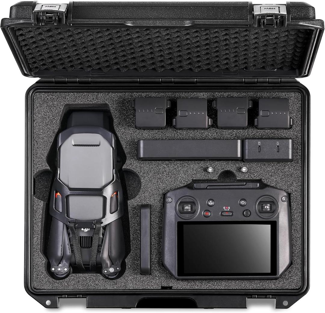 Waterproof Hard Case Compatible with DJI Mavic 3 Pro/Classic/Combo/Cine Accessories, Travel Carrying Storage Bag for Mavic 3 Series Fly More Combo/Cine Premium Combo (Case and Foam Only)