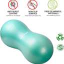 INPANY Peanut Ball - Anti Burst Exercise Ball for Labor Birthing, Physical Therapy for Kids, Core Strength, Flexible Seating, Home & Gym Fintness, Sensory Chair Wiggle Seat for Boys and Girls
