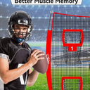 YNSZAS Football Throwing Target Net, Upgraded Weather Football Training Equipment Accessories, Missing Parts, Only Net