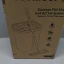 JOYMOOP Mop and Bucket with Wringer Set, Hands Free Flat Floor Mop and Bucket, with 3 Washable Microfiber Pads, Wet and Dry Use, Floor Cleaning System