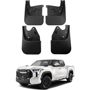 Mud Flaps Splash Guards for Toyota Tundra 2022 2023 2024 2025 Accessories,Front Rear Mudguards 4pc Set No Drilling Fenders