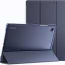 JETech Case for Samsung Galaxy Tab A8 10.5-Inch 2022 (SM-X200/X205/X207), Slim Translucent Back Tri-Fold Folio Stand Protective Tablet Cover, Auto Wake/Sleep (Navy)